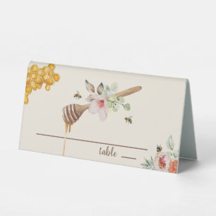 Plaque De Table Sweet As Can Bee Baby Girl Baby shower de miel