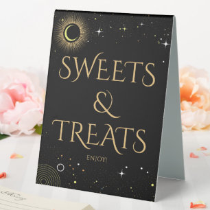 Plaque De Table SYMBOLE Mariage Céleste Black Sweets & Trasy