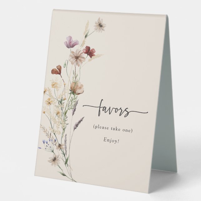 Plaque De Table Symbole moderne de la tente Favor (Recto)