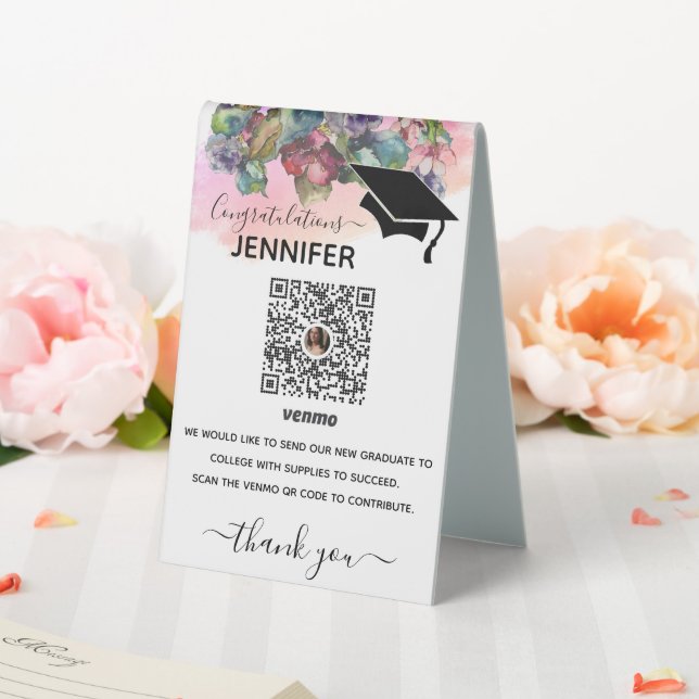 Plaque De Table Symbole personnalisé Venmo de la fête de la haute  (In SItu (Mariage))