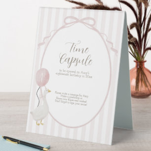 Plaque De Table Symbole Pink One Silly Goose Time