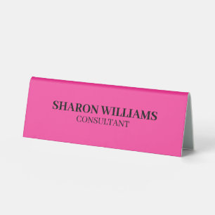Plaque De Table Table Élégante Professionnelle Rose Clair Minimali