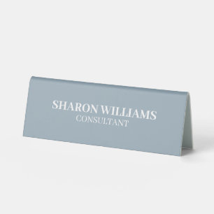 Plaque De Table Table minimaliste bleu poussiéreux professionnel é