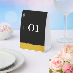 Plaque De Table Table Numéro Midnight Gold
