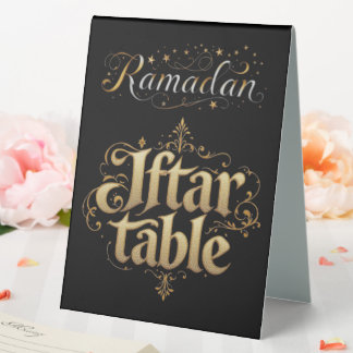 Plaque De Table Table Ramadan Iftar