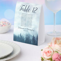 Tableau des Mariages de pin bleu - Numéro de la ta