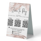 *~* Tabletop QR PAIEMENT Tente de table.