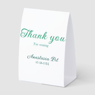 Plaque De Table Thank you for coming birthday party add name date 