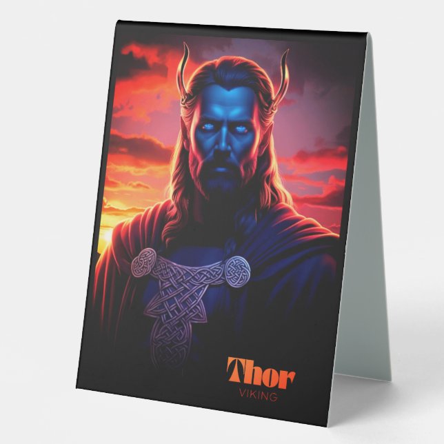 PLAQUE DE TABLE THOR VIKING (Recto)