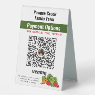Plaque De Table Végétable Farmers Marché sur mesure Venmo