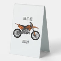 Vélo droit hors route moto / motocross dessin anim