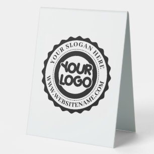 Plaque De Table Votre logo d'entreprise personnalisé