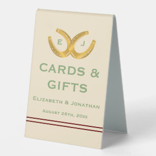 Plaque De Table Western Horseshoe Mariage