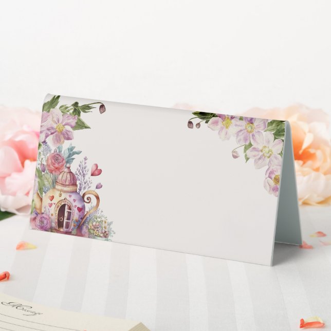 Plaque De Table WhimssFleur sauvage Fairytale Tea Party (In SItu (Mariage))