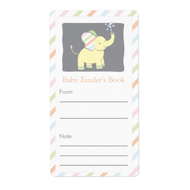 Plaque d'éléphant neutre (Devant)