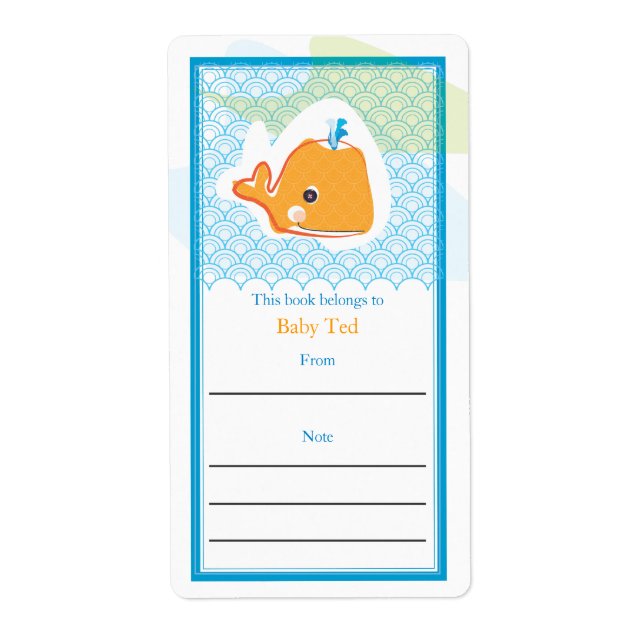 Plaque d'enregistrement pour baleines (Devant)