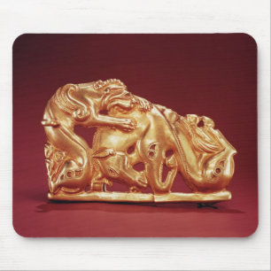 Plaque depicting a Griffin attacking a Horse Mouse Pad