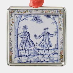 Plaque depicting a scene from 'The Magic Flute' Metal Ornament