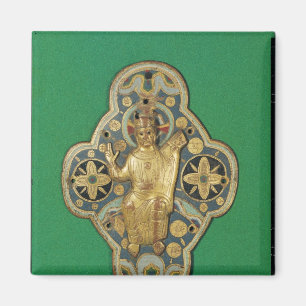 Plaque depicting God blessing Magnet