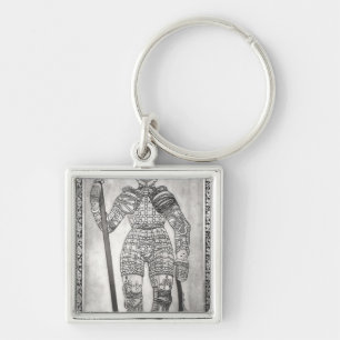 Plaque depicting the armour of Joan of Arc Keychain