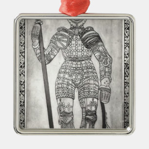 Plaque depicting the armour of Joan of Arc Metal Ornament