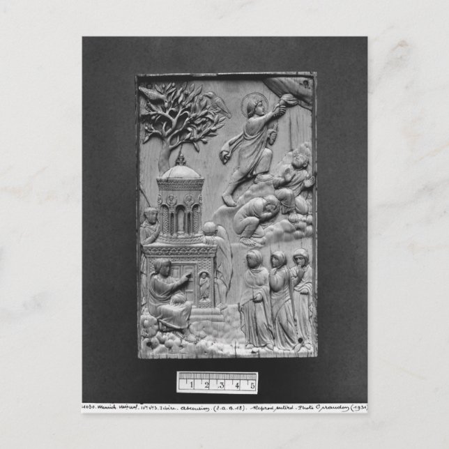 Plaque depicting the Ascension Postcard (Front)