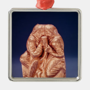 Plaque depicting two Scythians sharing a drink Metal Ornament