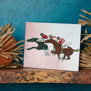 Plaque des chevaux de course