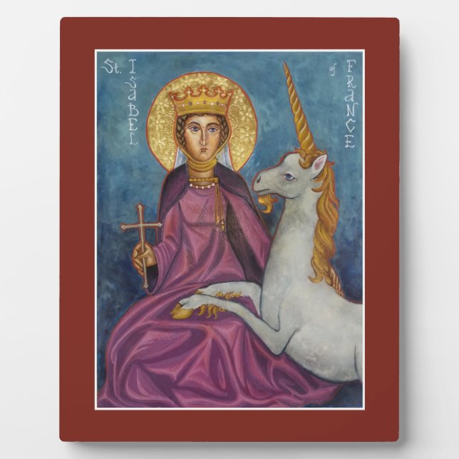 Plaque d'icônes Saint-Isabel de France (Devant)