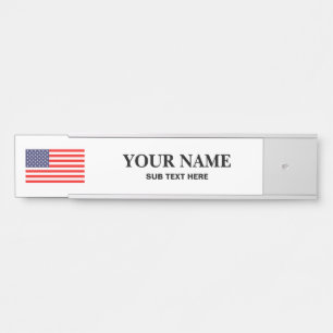 Plaque d'identification accrochante faite sur