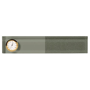 Plaque d'identification de l'horloge verte Moss pe