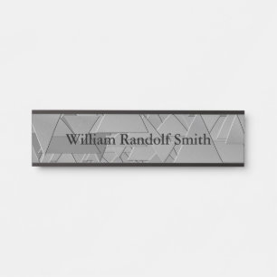 Plaque d'identification de porte de bureau de mur
