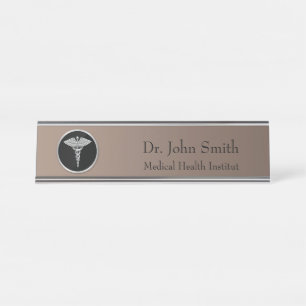 Plaque d'identification de profession de bureau
