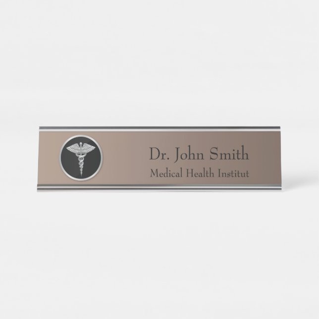 Plaque d'identification de profession de bureau (Devant)