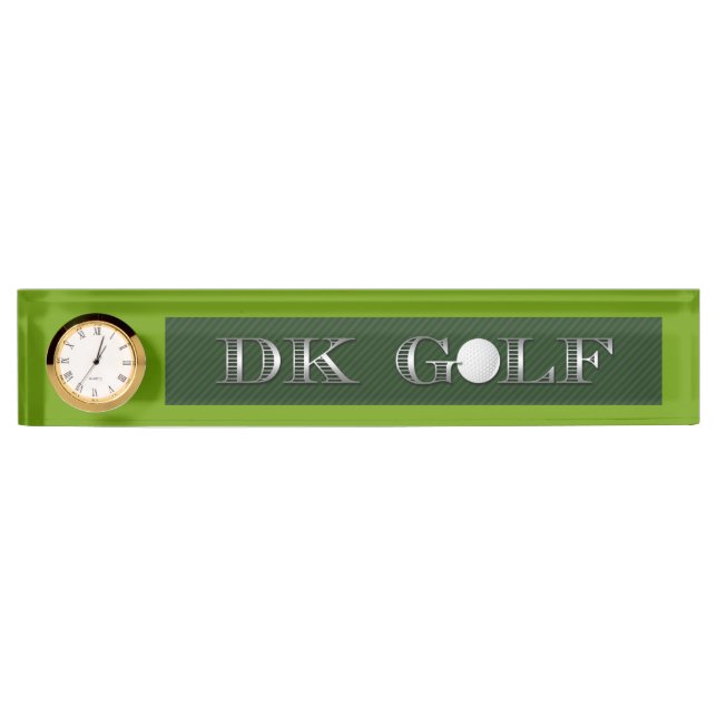 Plaque d'identification du bureau de golf. (Devant)