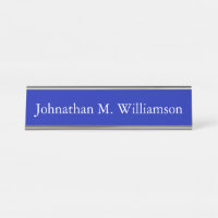 Plaque d'identification personnalisée de bureau