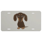 Chien mignon de saucisse de bande dessinée du