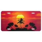 Coucher de soleil sur la plage tropicale