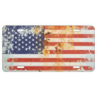 Drapeau américain 3 en métal grunge