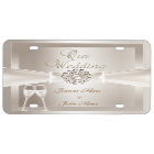 Elégant Mariage Damas Crème blanc Champagne