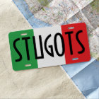 Plaque d'immatriculation italienne drôle Stugots o