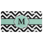 Monogramme vert en bon état noir de Chevron