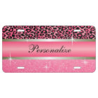 Parties scintillant rose Imprimer & Leopard Animal