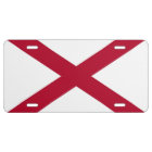 Plaque d'immatriculation patriotique avec Drapeau 