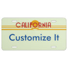 Permis personnalisable de la Californie