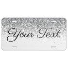 Plaque de licence texte personnalisée parties scin