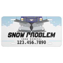 Plaque minéralogique de chasse-neige