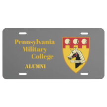 PMC ALUMNI PLATE (GRIS) - PERSONNALISER L'INFORMAT
