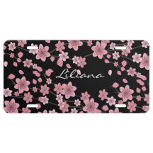 Rose Détaillé Cerisier Fleur Arbre Noir