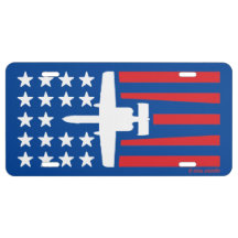 Rouge blanc et bleu A-10 étoiles et rayures